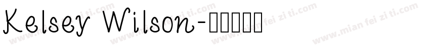 Kelsey Wilson字体转换